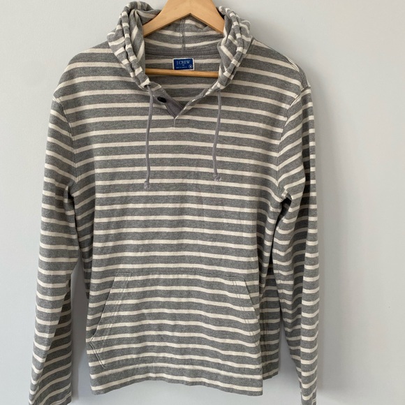 J.Crew stripped men’s size medium hoodie - Picture 4 of 10